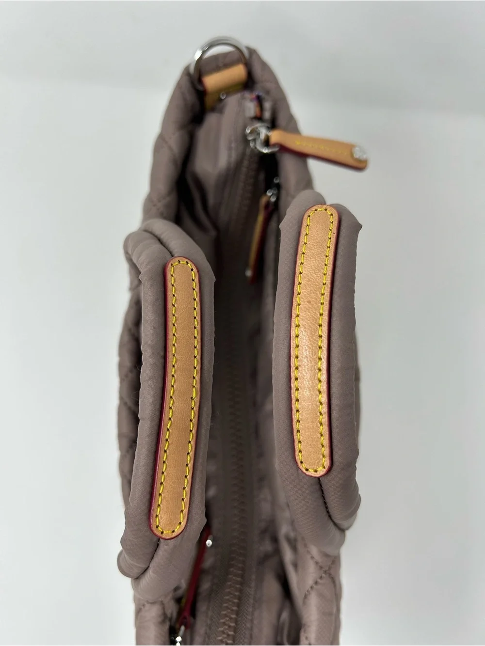 Mauve Metro Utility Crossbody Bag & Flat Metro Key Card Pouch Set